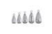 Набор грузил Azor Fishing 3 шт, 4 г, 6 г, 10 г, 12 г